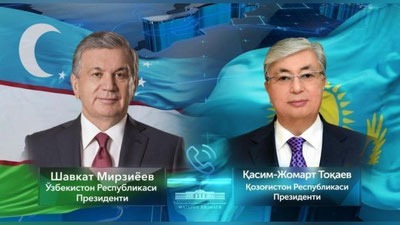 'O`zbekiston va Qozog`iston Prezidentlari telefon orqali suhbatlashishdi'ning rasmi