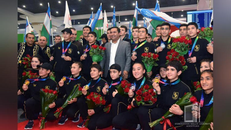 'Bokschilarimiz Osiyo chempionatida birinchi o`rinni olishdi'ning rasmi