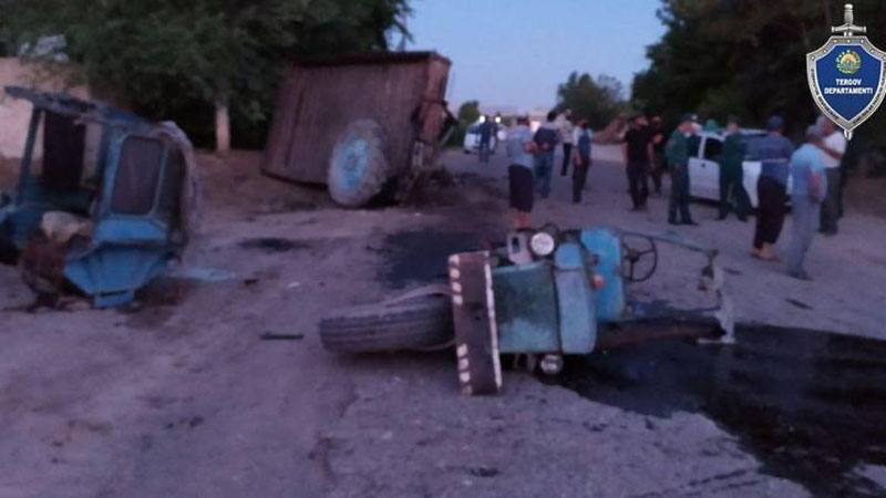 'Surxondaryoda “Captiva” va traktor to`qnashuvi oqibatida bolakay olamdan ko`z yumdi'ning rasmi