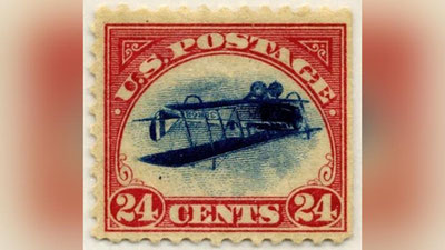 Изрображение 'Редкая почтовая марка продана за рекордную цену'