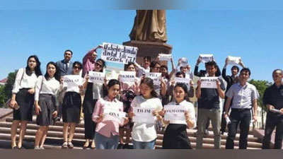 'Bugun xalqaro ona tili kuni'ning rasmi