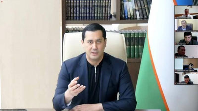 '"31 нафар ҳоким ўринбосари интизомий жавобгарликка тортилди". Бош вазир ўринбосари Сардор Умурзаков экспортчилар муаммоларига суст қараётган раҳбарлар фаолиятини танқид қилди'ning rasmi