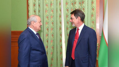 Изрображение 'Глава МИД Узбекистана принял завершающего дипмиссию посла Швейцарии'