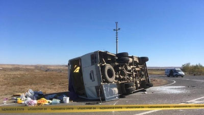 'Aktau shahriga ishga ketayotgan O`zbekiston fuqarolari avtohalokatga uchradi. Qurbon bor'ning rasmi