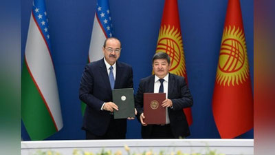 'Cho`lpon-Ota shahrida O`zbekiston va Qirg`iziston o`rtasidagi hukumatlararo qo`shma komissiyaning 10 yig`ilishi bo`lib o`tdi'ning rasmi