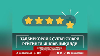 'Tadbirkorlik sub`ektlari reytingi ishlab chiqildi'ning rasmi