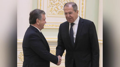 Изрображение 'Глава МИД РФ Сергей Лавров награжден орденом Узбекистана "Дустлик"'