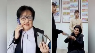 'Toshkentdagi 91-maktabda trenddagi qo`shiqqa video olgan direktor va o`rinbosarlar ogohlantirildi (video)'ning rasmi