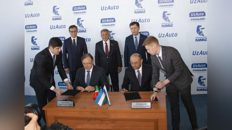 'Устав жамғармаси 5 миллион доллар бўлган KAMAZ ASIA LEASING” қўшма корхонаси ташкил этилди'ning rasmi