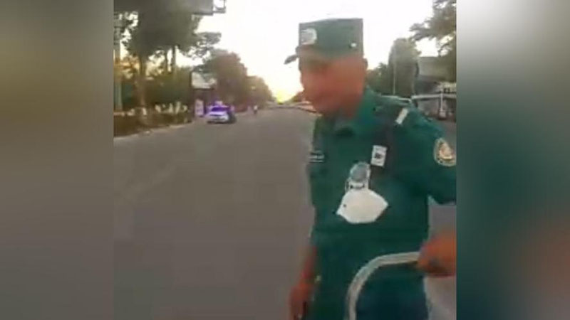 'Сурхондарёда тез тиббий ёрдам автомобилига йўл бермагани айтилаётган ЙПХ ходими ҳақида маълумот берилди'ning rasmi