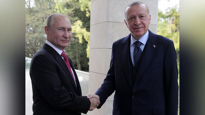 'Erdo`g`an Putin bilan uchrashish uchun Sochiga uchib ketdi'ning rasmi