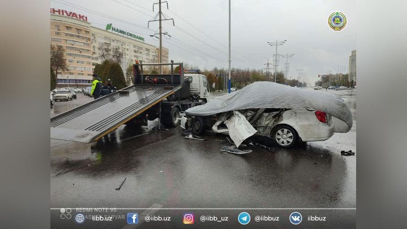 Изрображение 'Страшное ДТП в Ташкенте: 1 человек погиб, 3 пострадали'