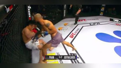 Изрображение 'Узбекский боец MMA Анвар Бойназаров нокаутировал соперника за 21 секунду (видео)'