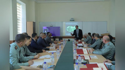 'Qurolli Kuchlar akademiyasiga “Xalqaro Qizil Xoch”   qo`mitasi delegasiyasi tashrif buyurdi'ning rasmi