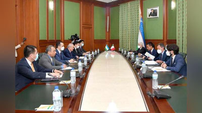 Изрображение 'Глава МИД Узбекистана принял итальянского коллегу'