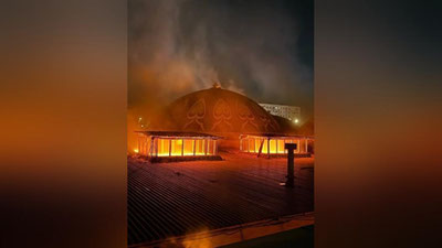 Изрображение 'В Ташкенте ночью горели магазины на рынке Чорсу (видео)'