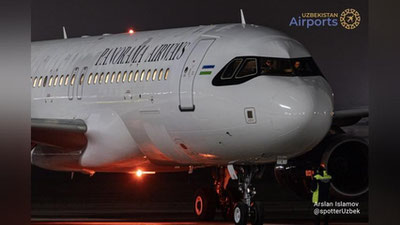 Изрображение 'Частная узбекская авиакомпания совершила первый коммерческий рейс'