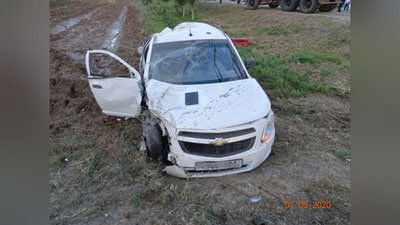 Изрображение 'В Кашкадарье водитель "Кобальта" погиб, врезавшись в грузовик'