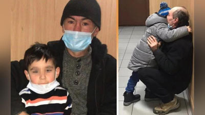 'Rossiya o`rmonidan topilgan "Maugli" laqabli o`zbek bolasi haqiqiy otasini topdi va unga «metrka» berildi'ning rasmi