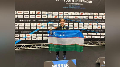 Изрображение 'Юная представительница Узбекистана выиграла международный турнир по настольному теннису'