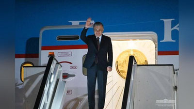 'Shavkat Mirziyoevning Ozarbayjonga tashrifi yakunlandi'ning rasmi