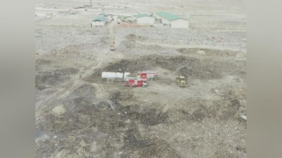 'Navoiydagi maishiy chiqindilar poligonida kuchli yong`in sodir bo`ldi'ning rasmi