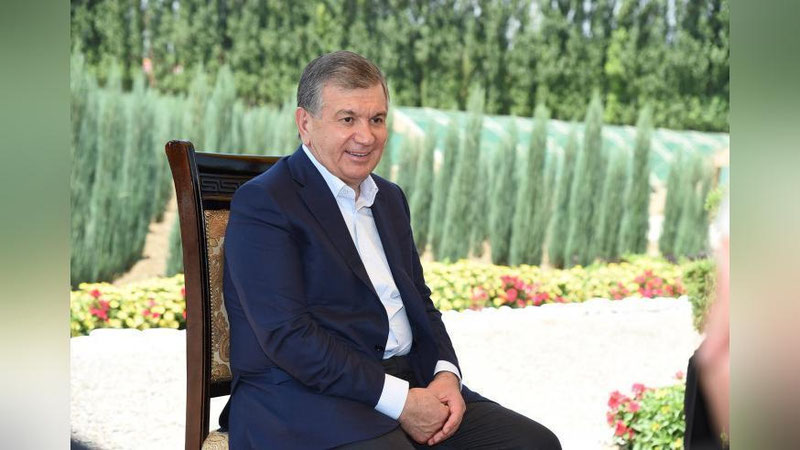 Изрображение 'Президента Узбекистана поздравили с днем рождения главы государств'