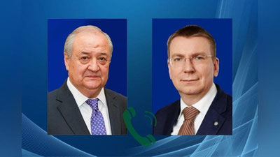 'Abdulaziz Kamilov Latviya tashqi ishlar vaziri bilan  Afg`onistondagi vaziyat yuzasidan muloqot qildi'ning rasmi