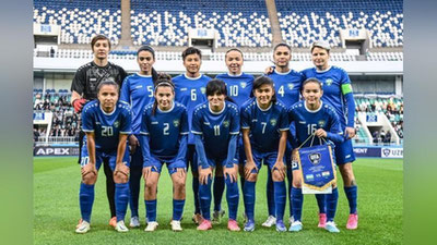 Изрображение 'Женская сборная Узбекистана по футболу вышла в решающий этап отбора на Олимпийские игры-2024'