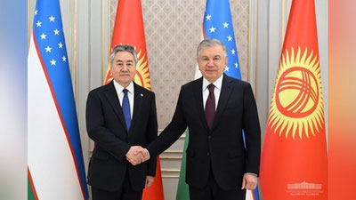 Изрображение 'Президент Узбекистана принял главу МИД Кыргызстана'