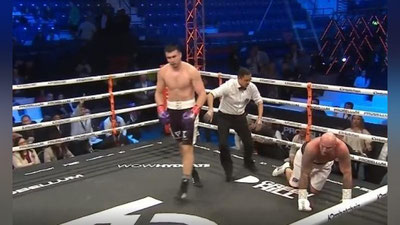 Изрображение 'Баходир Жалолов отпраздновал 10-ю победу на профессиональном ринге (видео)'