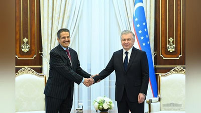 'O`zbekiston Prezidenti “ACWA Power” kompaniyasi boshqaruvi raisi bilan uchrashdi'ning rasmi