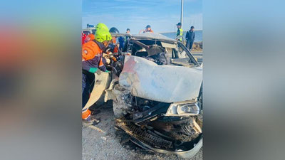 Изрображение 'Гражданин Узбекистана погиб в ДТП на трассе в Казахстане'