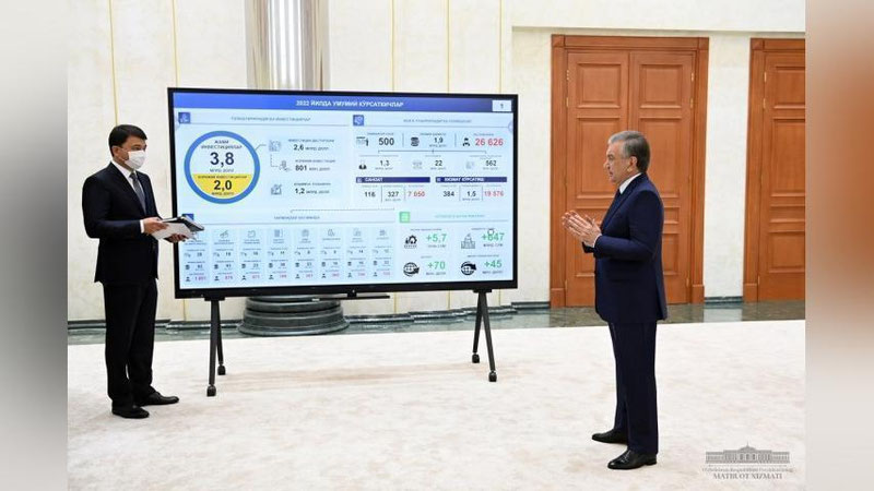 Изрображение 'Президент ознакомился с ходом работ в индустриальном технопарке «Янгихаёт»'