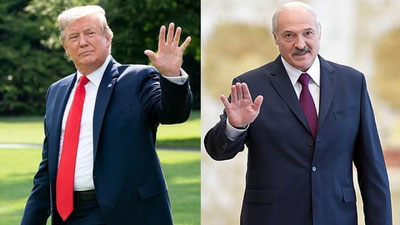 'Lukashenko Trampning prezident bo`lishi tarafdori'ning rasmi