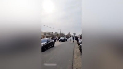 Изрображение 'В Сурхандарье наказали участников свадебного кортежа за снятые номера (видео)'