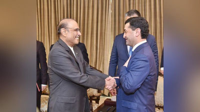 'O`zbekiston TIV rahbari Pokiston prezidenti bilan uchrashdi'ning rasmi