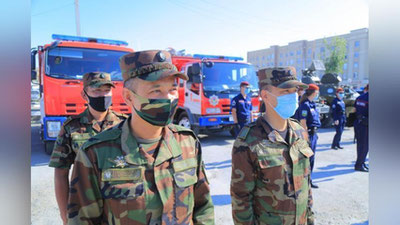 'Qoraqalpog`iston Vazirlar Kengashi raisi Nukusdagi dezinfeksiya ishlarida ishtirok etdi'ning rasmi