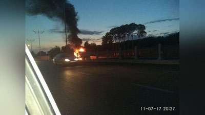 Изрображение 'В ТАШКЕНТЕ СГОРЕЛ ГРУЗОВИК MAN (ВИДЕО)'