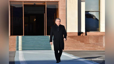 Изрображение 'Президент Узбекистана отбыл в Санкт-Петербург'