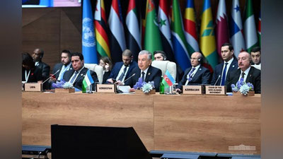 'Shavkat Mirziyoev Boku shahridagi sammitda nutq so`zladi va qator muhim tashabbuslarni ilgari surdi (foto)'ning rasmi