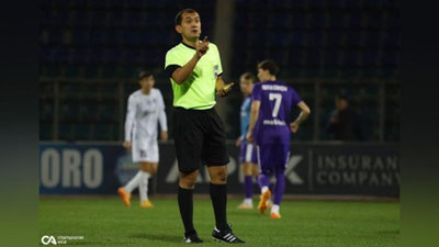 'Qasddan penalti belgilagan hakam umrbodga hakamlikdan chetlatildi'ning rasmi
