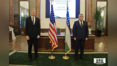 'AQShning O`zbekistondagi Favqulodda va muxtor elchisi Deniel Rozenblyum Sirdaryo viloyatiga tashrif buyurdi'ning rasmi