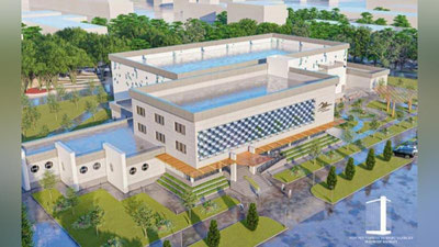 Изрображение 'В Яшнабадском районе Ташкента строится современный крытый бассейн'