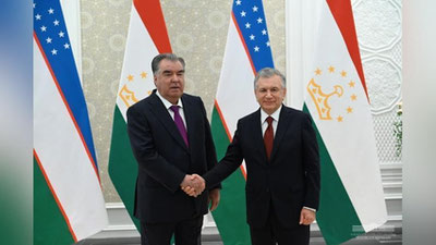 Изрображение 'Состоялись переговоры лидеров Узбекистана и Таджикистана'
