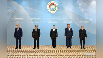 Изрображение 'Шавкат Мирзиёев озвучил инициативы на встрече глав стран Центральной Азии'