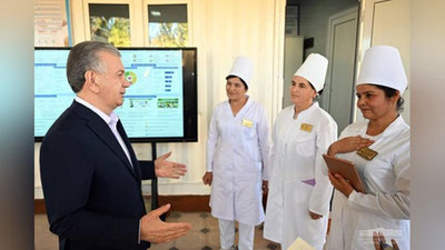 Изрображение 'Шавкат Мирзиёев побывал в сурхандарьинской махалле'