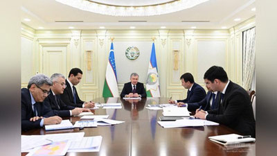 'Shavkat Mirziyoev Markaziy Osiyo davlatlari bilan hamkorlikni kengaytirish yuzasidan yig`ilish o`tkazdi'ning rasmi