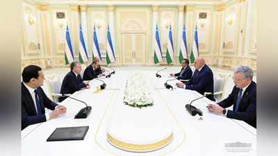 Изрображение 'Президент Узбекистана принял министра обороны Италии'
