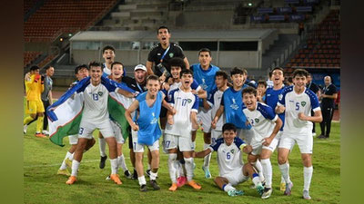 'Futbol bo`yicha O`zbekiston U-17 terma jamoasi Jahon chempionati yo`llanmasini qo`lga kiritdi'ning rasmi